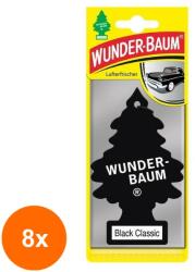 Wunder-Baum Set 8 x Odorizant Auto Black Classic, Wunder-Baum (DEM-8xMDR-7000)