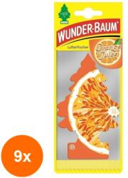 Wunder-Baum Set 9 x Odorizant Auto Orange Juice, Wunder-Baum (DEM-9xMDR-70173)