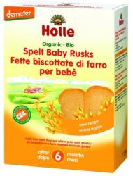 Holle Baby Paine Uscata din Grau Spelta pentru Copii Eco, Holle Baby, 200 g (BLG-4959533)