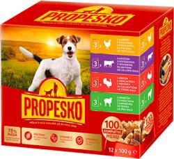 Partner in Pet Food Eledelcsomag kutyáknak, csirke, marha, pulyka, bárány, 4 x (12 x 100g) (1610003012)
