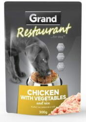 Grand kapszulák. deluxe kutya Restaur. 100% csirke, zöld. 300g