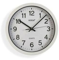 Versace Ceas de Perete Versa Alb Plastic Cuarț 4, 3 x 30 x 30 cm