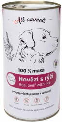 All Animals konz. kutyáknak darált marhahús rizzsel 1200g