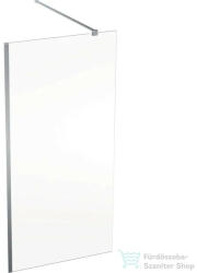 Geberit GEO 100x200 cm-es Walk-In zuhanyfal átlátszó üveggel, ezüstözött profillal, Reflex vízlepergető réteggel, 560.139. 00.2 (560139002)