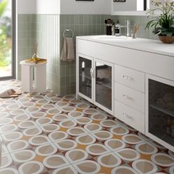 Equipe Cerámicas Equipe Bauhome Blatt Warm Antik Design cementlap mintás járólap