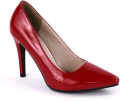 Zibra Pantofi stiletto de dama, eleganti, lacuiti cu tocul inalt SH397-RED (SH397-RED)