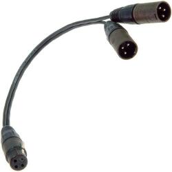 KLOTZ KL-PYB5N Y adapter kábel, XLRF-2xXLRM, 0, 2 m