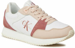 Calvin Klein Sneakers Calvin Klein Jeans Runner Low Lace Mix Ml Btw YW0YW01436 Bright White/Whisper Pink 02S
