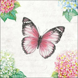Ambiente Butterfly poem papírszalvéta 33x33cm, 20db-os - perfectodekor