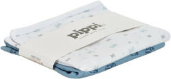 Pippi Pătură din bumbac - Light Blue, Pippi (set 2 bucăți)