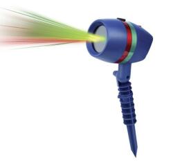Proiector laser Motion Star Show cu suport pentru Craciun, Lumini Rosu si Verde, Interior / Exterior, Rezistent la Apa, 17 x 11 (MCT-VRK-15469)