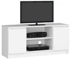 Artool Comoda pentru TV, placa laminata, 6 rafturi, alb, 120x40x55 cm (164192-AK) - jollymag Comoda