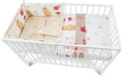 MyKids Lenjerie MyKids Teddy Gradina Maro 4 Piese 120x60 (NANKD4195) Lenjerii de pat bebelusi‎, patura bebelusi