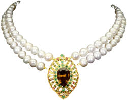 Frumoasa Venetiana Colier argint perle cuart (C2357)