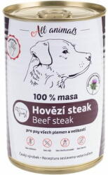 All Animals cons. for dogs marhahús steak 400g