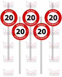 Partikellékek 20-as sebességkorlátozó papír szívószál 10db