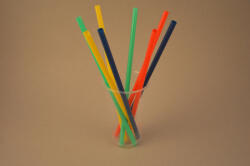 ÖKO Szívószál színes 24 cm Q: 8 mm [ 500 db/cs ] [ 16 cs/# ] PLA