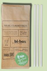 bibo bibox bio biológiailag lebomló és komposztálható szívószál, 150db