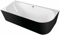 POLYSAN Sussi 160x70 cm stânga negru/alb (80219L)