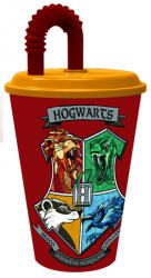 Harry Potter Houses szívószálas pohár, műanyag 430 ml (STF14130) - gyerekagynemu
