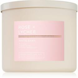 Bath & Body Works Rose + Lychee lumânare parfumată 411 g