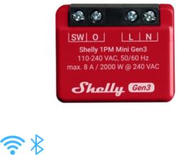 Shelly 1PM Mini Gen3 egy áramkörös fogy. mérő WiFi-s okosrelé, 8A