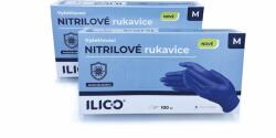 ILICO Antimikrobiális nitril kesztyű M, 100 db