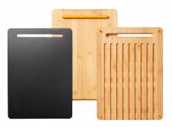 Fiskars Functional Form bambusz vágódeszka készlet 35x25x3,8 cm 3 db (1057550)