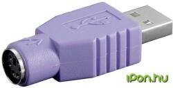 Goobay USB PS/2 Átalakító Lila 3cm 68918 (68918)