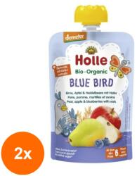 Holle Baby Set 2 x Piure de Pere, Mere si Afine cu Ovaz Eco, Blue Bird, Holle Baby, 100 g (OIB-2xBLG-1877290)