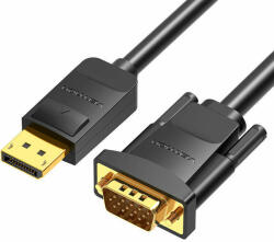 Vention DisplayPort-VGA kábel 3m Vention HBLBI (fekete) (HBLBI)