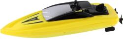 Teddies RC műanyag motoros csónak/hajó a vízben 22 cm sárga akkumulátorokon + akkumulátor csomag+USB 2, 4 Ghz (TD00850806)