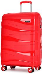 BONTOUR FLOW piros nagy bőrönd L - taskaweb