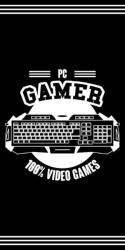 Faro PC Gamer, prosop de bumbac, 70x140 cm