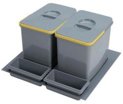 EKOTECH - Beépíthető hulladékgyűjtő PRACTIKO 600 - 2x12 liter + 2 tartó (91084100B5) - watermarkt