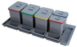 EKOTECH - Beépíthető hulladékgyűjtő PRACTIKO 1200 - 3x15 liter 2x7 liter + 4 tartó (91234100B5)