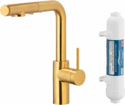 Armatura Duero Pure Basic baterie de bucatarie cu filtru pe picior aur/aur vechi 6623-112-31 (662311231)