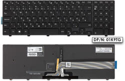 Dell Inspiron 3542, 5558, Latitude 3550 MAGYAR háttér-világításos laptop billentyűzet (01K9TG)