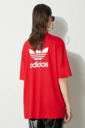 Adidas t-shirt Trefoil Tee női, piros, IR8069 - piros L