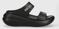 Crocs papucs Classic Crush Sandal fekete, női, platformos, 207670 - fekete Női 36/37