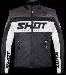 Shot Jachetă Softshell Shot Softshell Lite negru și alb (SHOA08-15B1-B04) - motozem - 811,70 RON