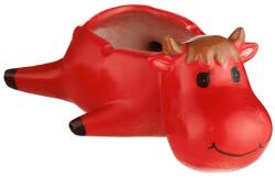 Padonio Tehenet ábrázoló kerámia hamutartó - piros színű (A-401023-piros)