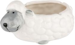 Padonio Fehér bárányt ábrázoló kerámia hamutartó - fehér és ezüst színű (A-401021)