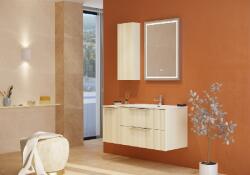 TBOSS Zenna 80 alsó fürdőszobabútor 2 fiókkal és kermia mosdóval + kiegészítő szárny elem - több színben ÚJDONSÁG