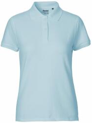 Neutral Női galléros póló Classic organikus Fairtrade biopamutból - Világoskék | 2XL (NE-O22980-1000303751)