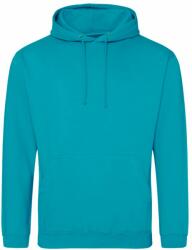 Just Hoods Pulóver College - Lagúnakék | M (JH001-1000344397)