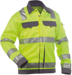 DASSY Dusseldorf munkavédelmi jól láthatósági kabát sárga/szürke színben (3001842074B694100XL)