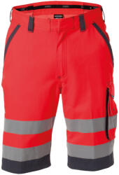 DASSY Lucca munkavédelmi bermuda fluo piros/szürke színben (2500592074B66430038)