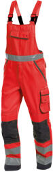 DASSY Malmedy munkavédelmi jól láthatósági kantáros nadrág piros/szürke színben (4001562074B66430056)