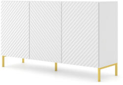BIM Furniture Komód 150cm, Matt Fehér Színben, 3d Surf (bim_surf_cabinet_3d_150_white_mat_5903769732272)